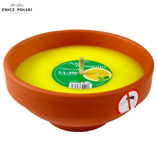 SA400 - duża ceramiczna świeca antimosquito o zapachu Citronelli