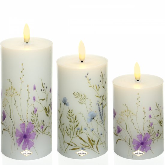 Świeca LED KWIATY 25/PHN MIX