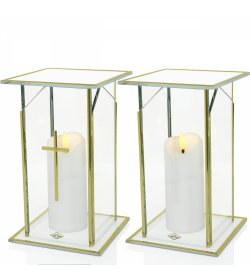 Znicz GLASS B i BK biały