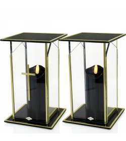 Znicz GLASS C i CK czarny