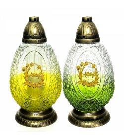 Znicz wielkanocny J6 JAJKO ALLELUJA KWIAT