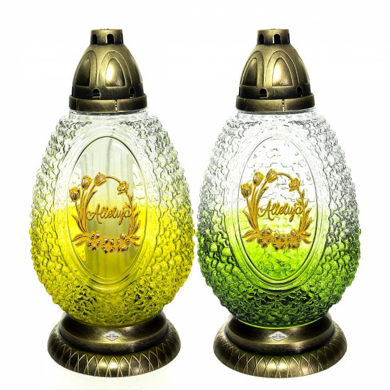 Znicz wielkanocny J6 JAJKO ALLELUJA KWIAT