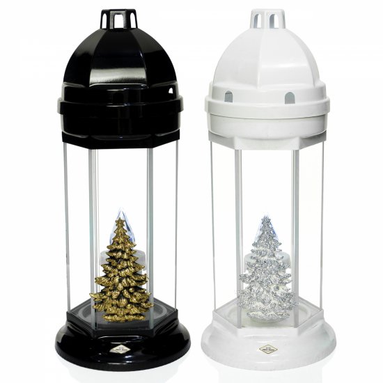 Znicz bożnarodzeniowy KAPLICZKA SZEŚCIAN CHOINKA + LED