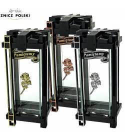 Znicz KWADRAT KOLUMNA RÓŻA PAMIĘTAMY