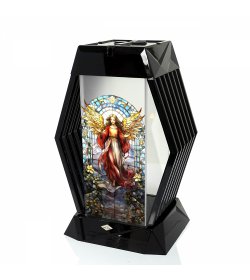 Znicz LAMEL ANIOŁ WITRAŻ czarny