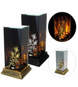 Znicz 3D ŻYWICA RÓŻA RT25119