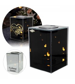 Znicz SOLARNY 3D LUSTRO ( +  opcje z dedykacją)