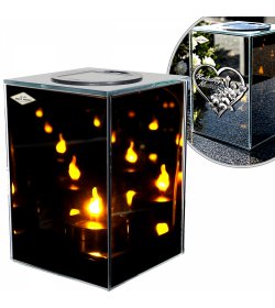 Znicz SOLARNY 3D LUSTRO RT155001( +  opcje z dedykacją)