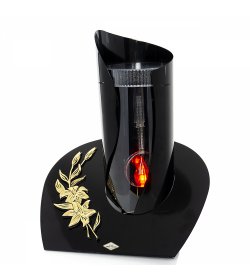 Znicz SOLAR PŁOMIEŃ DUŻY czarny LILIA złota