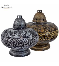 WITRAŻ UFO ORNAMENT - znicz mozaika z ozdobnym ornamentem