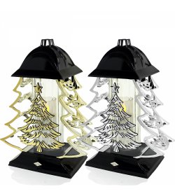 Znicz bożonarodzeniowy ZGM CHOINKA METALIK czarna