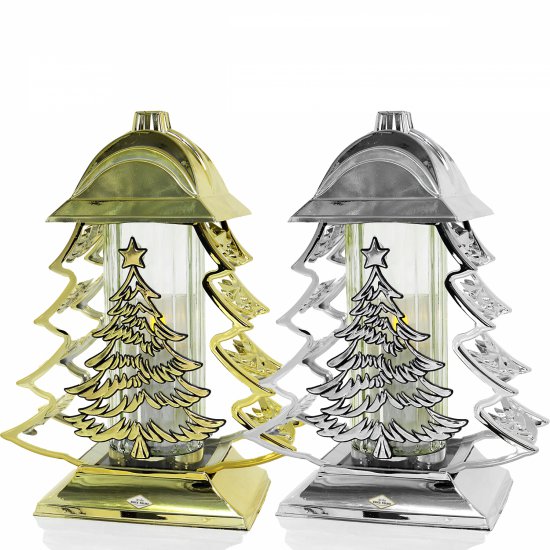 Znicz bożonarodzeniowy ZGM CHOINKA METALIK