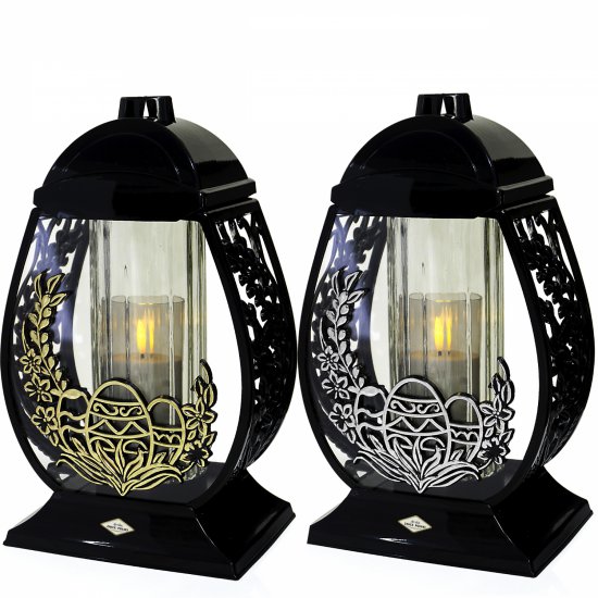 Znicz wielkanocny ZGM PISANKA czarny