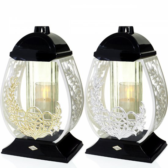 Znicz wielkanocny ZGM PISANKA biały